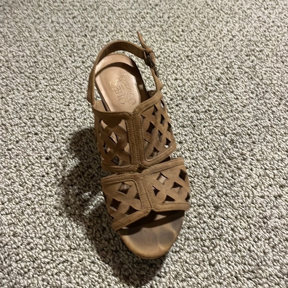 Women’s camel color wedge